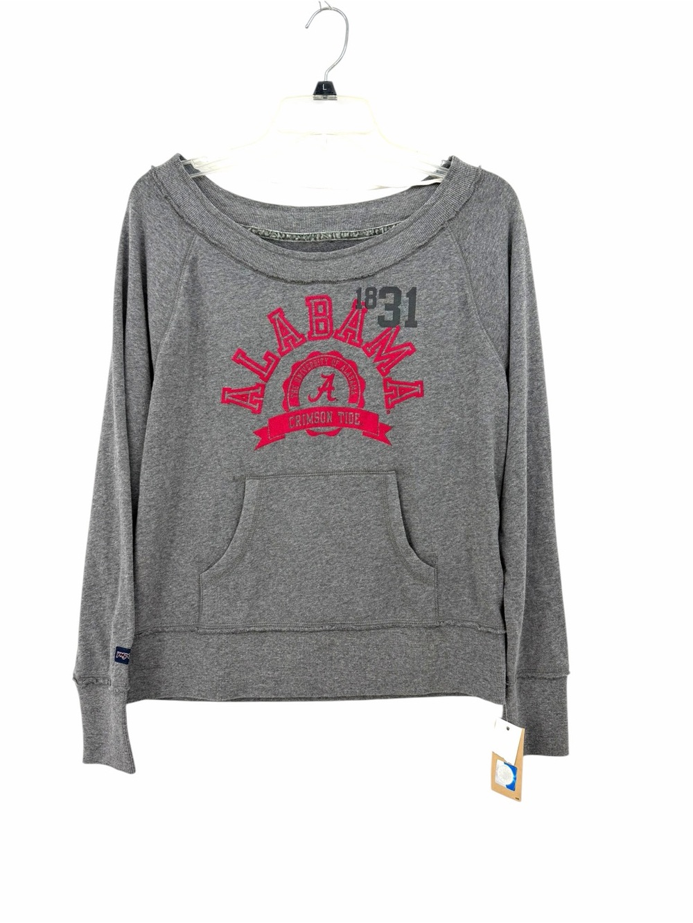 Jansport Gray Sweatshirt with Red Alabama Graphic NWT - Picture 1 of 3